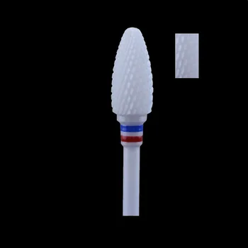 

Bullet Shape - White Zirconia Ceramic Dental Lab Burs Cross Cut