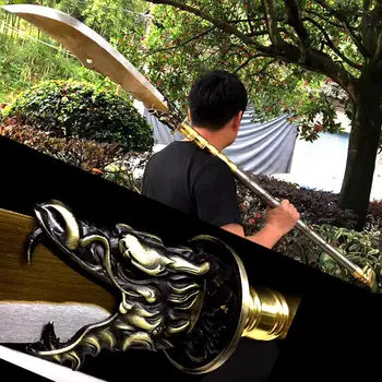 

Dragon King Broadsword Sword Long Steel Handle KungFu Da Dao Sharp High Manganese Steel Handmade Chinese Broad Knife