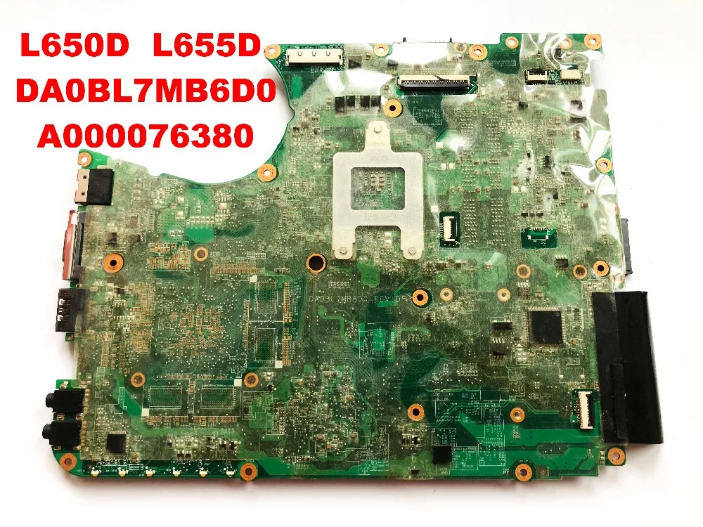 Оригинальная материнская плата для ноутбука Toshiba L650D L655D DA0BL7MB6D0 A000076380 протестирована,, разъемы