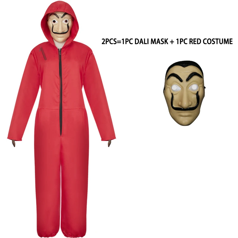 Money Heist The House Of Paper La Casa De Papel Cosplay Costume For Adult Kids Salvador Dali Costumes Halloween Carnival Costume Movie Tv Costumes Aliexpress