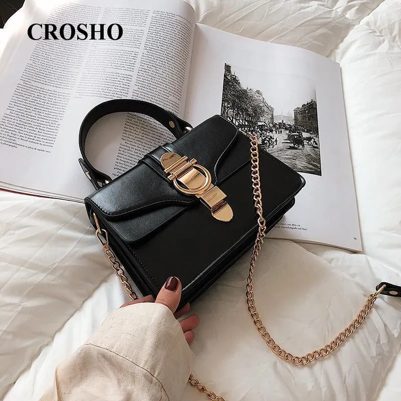 

YOUBROER Fashion Chain Single Shoulder Cross Body Bag Western Style Versatile Portable Small Square Bag