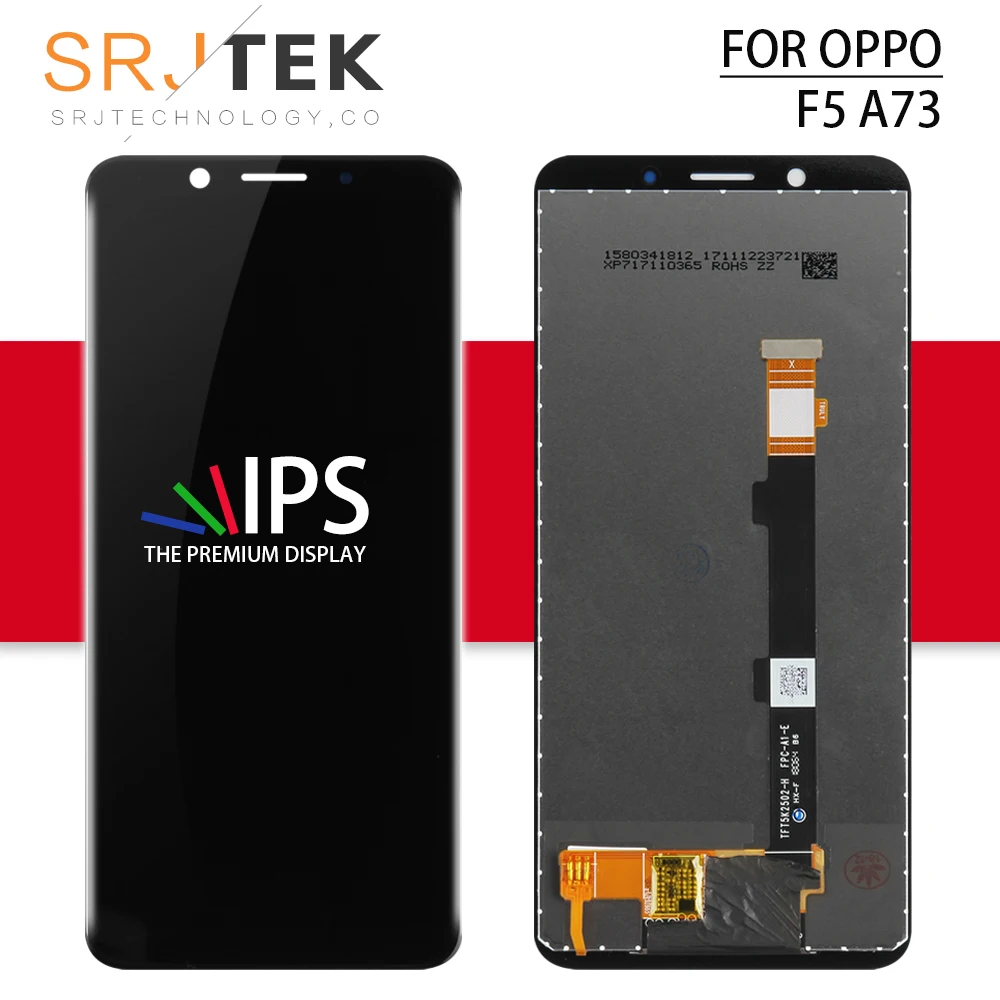 

IPS 2017 For Oppo F5 LCD Display Touch Screen Digitizer Assembly Glass For Oppo F5 A73 Display A73T Replacment Parts