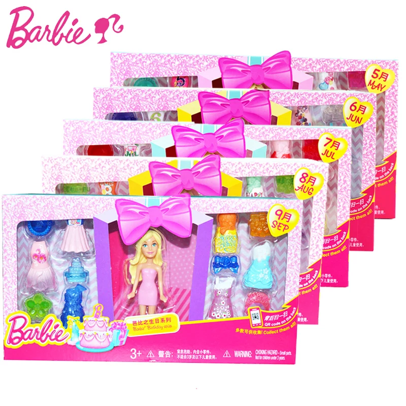 

Barbie doll Zodiac And Birthday Series 1 Pcs Barbies Baby Toys With Dress Clothes American Girls Boneca juguetes DNT14
