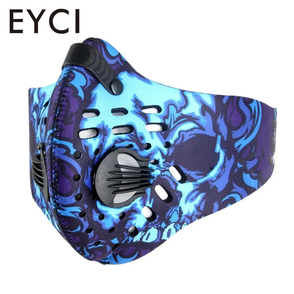 Мужская/Женская Пыленепроницаемая велосипедная маска с активированным углем, анти-загрязняющая маска для велосипедного велосипеда, тренировочная маска для лица - Цвет: 2