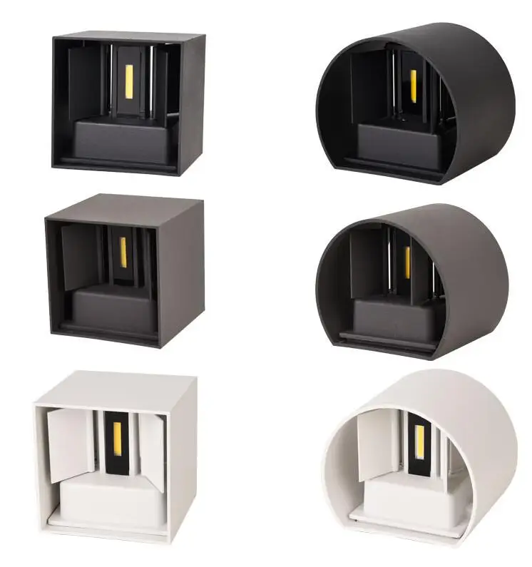 

Waterproof 12W COB LED Wall Lamp Indoor Outdoor Simple Style Aluminum Wall Lights for Bedroom Hallway Porch Balcony