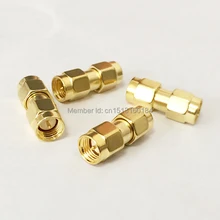 1 шт. SMA штекер к штекер Разъем RF коаксиальный модем конвертер адаптер прямой позолоченный