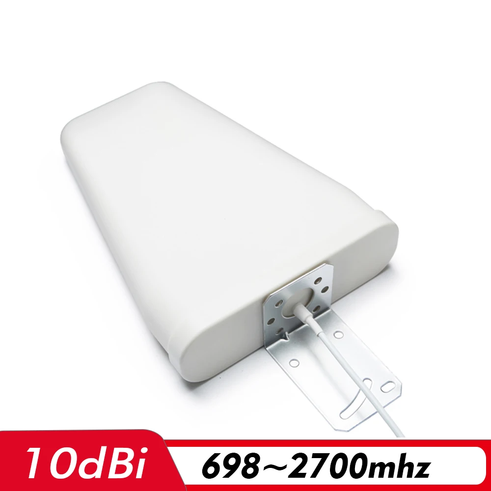 700 ~ 2700 mhz هوائي مجموعة 10dBi في الهواء الطلق lpda هوائي + 8dBi داخلي لوحة الهوائي + 15 متر كابل ل 2G 3G 4G إشارة المحمول الداعم