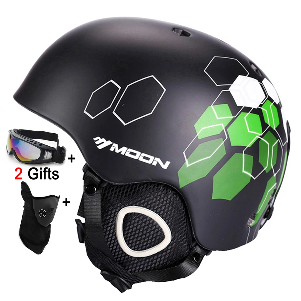 

Moon Ski Helmet Winter Safety Women Men Child Skateboard Skiing Snowboard Helmet CE Certification 52-64 CM