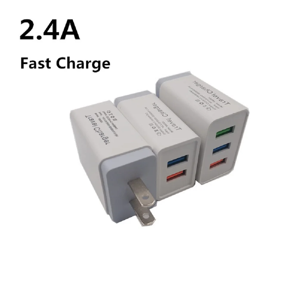 5 V 2.4A USB зарядное устройство для iPhone X 8 7 iPad быстрое настенное зарядное устройство адаптер США для samsung S9 Xiaomi Mi 8 зарядное устройство для мобильного телефона