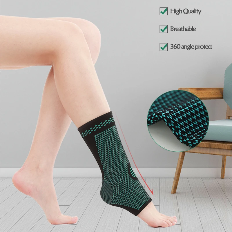 Ankle Protection Football Brace tobilleras Knitting Support Foot Stabilizer Wrap For Running Fitness | Спорт и развлечения