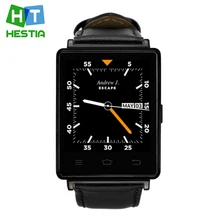 No. 1 d6 1,63 zoll 3g smartwatch für android 5.1 mtk6580 quad Core 1,3 GHz 1 GB RAM GPS WiFi Bluetooth 4,0 Herzfrequenzmessung