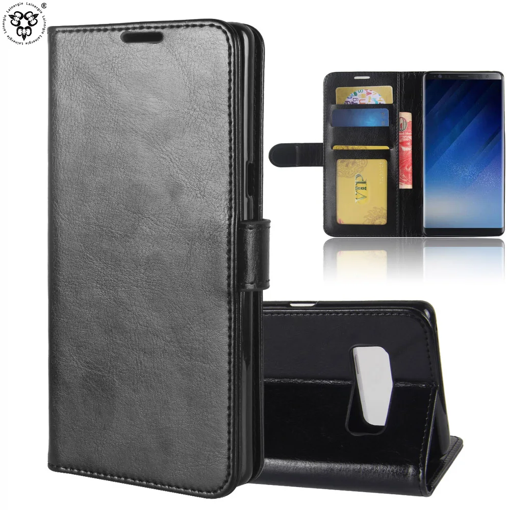 Lainergie For Samsung Galaxy Note 8 Case Luxury PU Leather Card Slots
