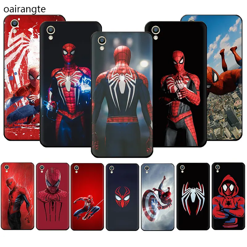 

Marvel Spiderman Silicone soft phone case for OPPO R17 R15 F11 Pro R11 R9 S A77 A73 A83 A7 A37 A59 A5