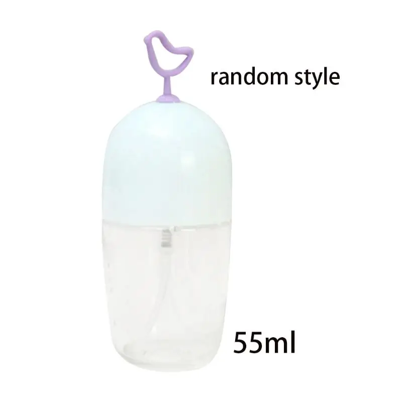 

55ml Student Girls Cute 3D Rabbit Ears Oval Empty Spray Bottle Plastic Candy Color Portable Refill Perfume Atomizer Dispenser