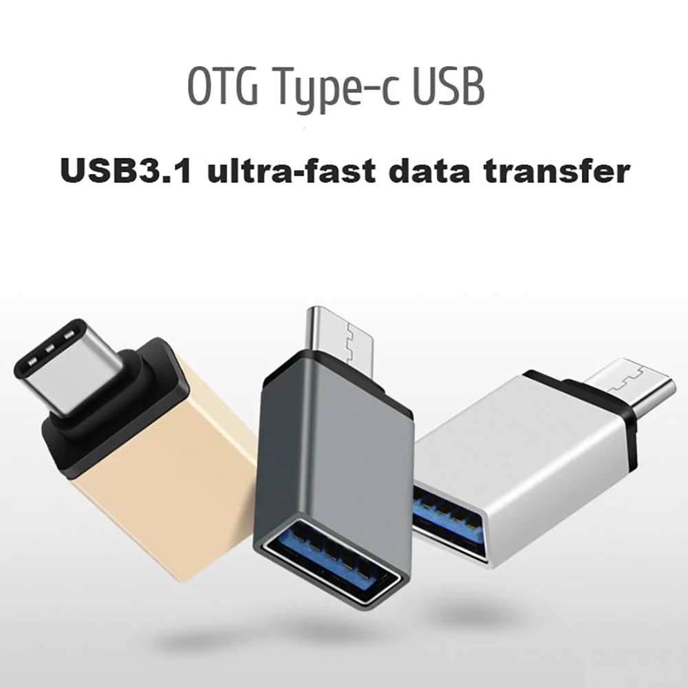 

USB-C USB 3.1 Cable Type-C otg Adapter USB Type c OTG Adaptador for Xiaomi mi a1 ZUK z2 Huawei P9 P20 pro Lite Oneplus 3t 6 Cabo