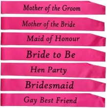 

Hen party bride to be sash Bridal Shower Wedding Hen Night Party Stain Sashes Decorations Favors Accessories Chic Classy Gift