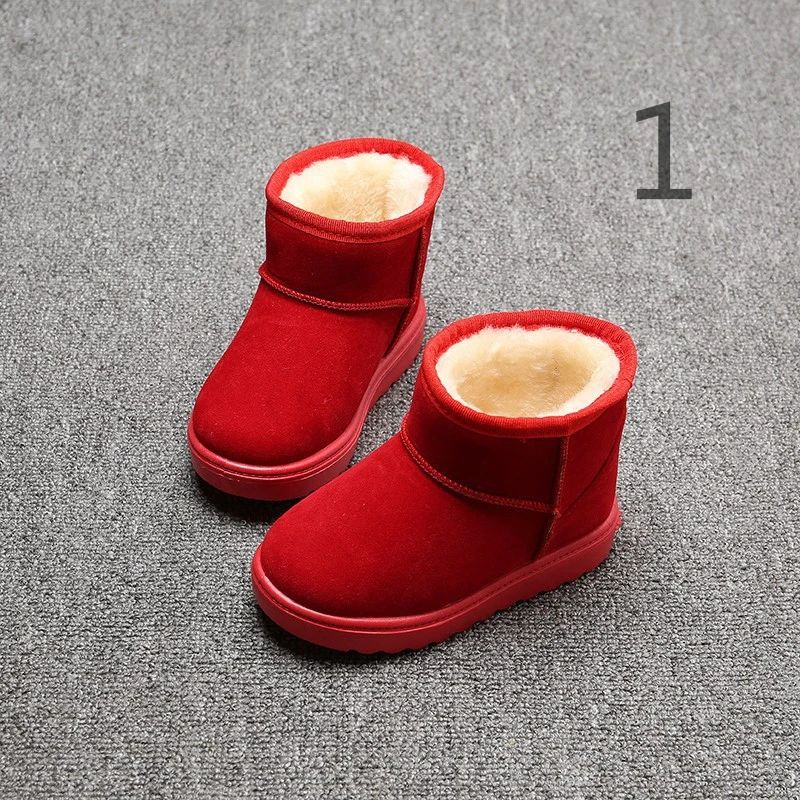 

Winter flat - bottomed anti - skid cotton shoes for children