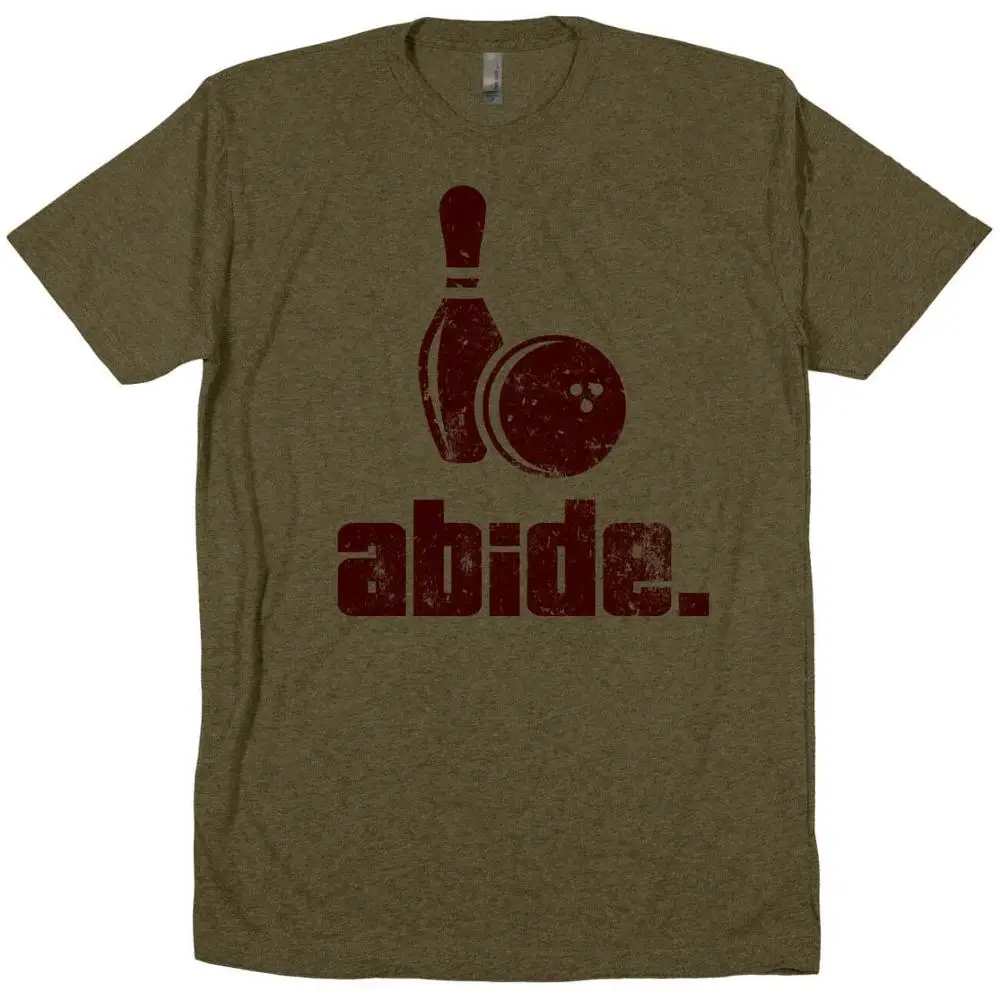 Мужская футболка из джерси с большим Lebowski Dude Abides Bowler Bowling Ball Pin League Team 2019 | одежда