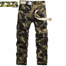 Мужские походные Мужские штаны Тактические Брюки стиль милитари мужские повседневные джоггеры камуфляж мульти карман Мешковатые прямые камуфляжные брюки