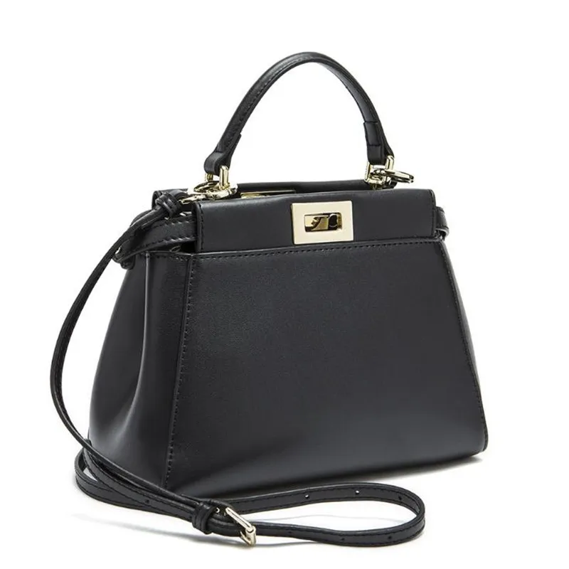 2019 New Design 3 Sizes Classic Tote Peekaboo Women Split Leather Handbags Lady Bag Shoulder Bags For Female Bolsas t1009