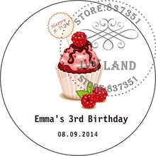 Новая бумага, пользовательские клейкие наклейки/этикетки, детская игрушка в ванную/день рождения, круг 5 см, B8