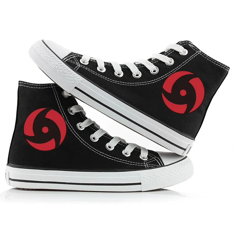 

Unisex Anime Naruto Canvas Shoes Cool Printed High top Breathable boots for Halloween party Japan anime canvas boots A50925