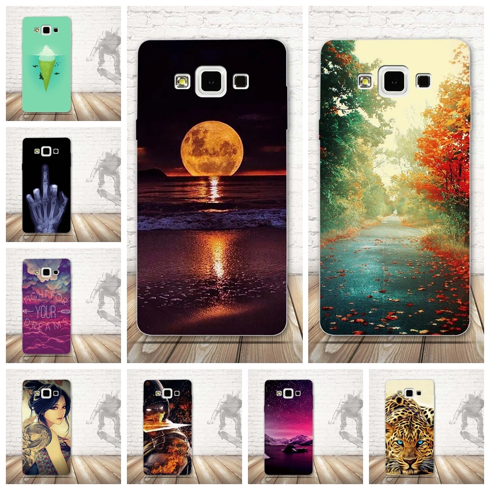 

For Samsung Galaxy A5 2015 A5000 Phone Case Soft TPU Cover Silicon For Coque Samsung Galaxy A5 Case Transparent Coloured Pattern