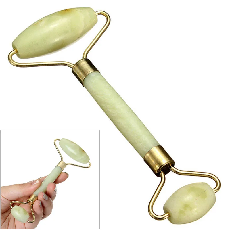 

Newly Natural Jape Guasha Facial Beauty Massage Tool Jade Roller Face Thin massager