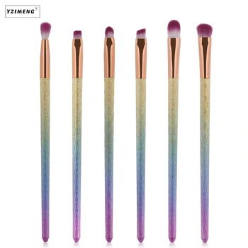 

6Pcs Colorful Eyeshadow Eyebrow Makeup Brushes Make up Brushes Set Tools Kit Professional Makeup Tools Cosmetic Beauty Eyeliner