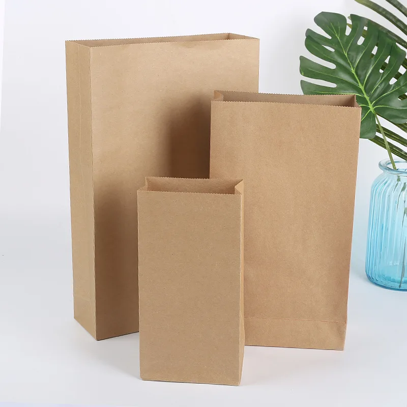 300 X Small Medium Large Kraft Stand Up Paper Bread Bags With 300 X Small Medium Large Kraft Stand Up Paper Bread Bags With Sticker Red Dark Green Brown Tea Bag For You In Gift Wring Supplies From Home