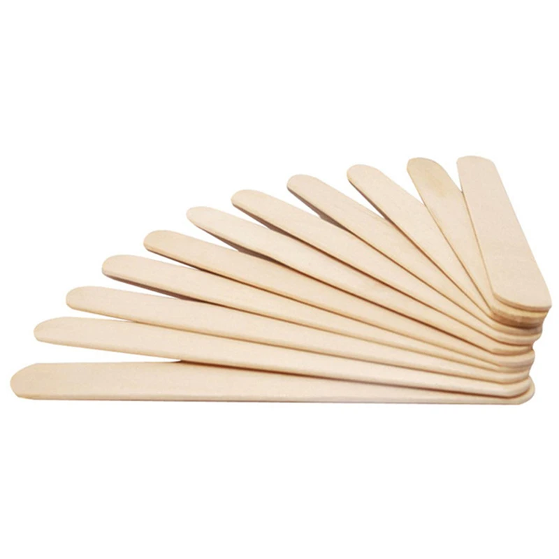 50 шт. палочки для мороженого из натурального дерева деревянные палочки для мороженого домашние палочки для мороженого палочки из натурального дерева 4YANG - Цвет: 140mmX10mmX2mm 50PC