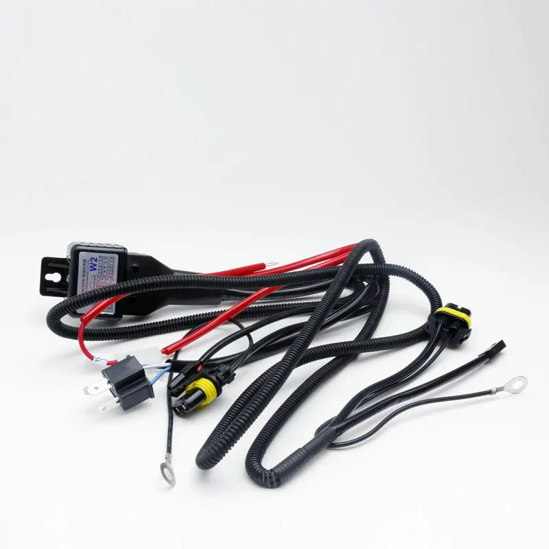 

2017 New For HID H4 Hi/Low Bi-xenon Bulb Relay Controller Wiring Cable Harness H4 9003 HB2 Type Compatible with 12V 35W / 55W
