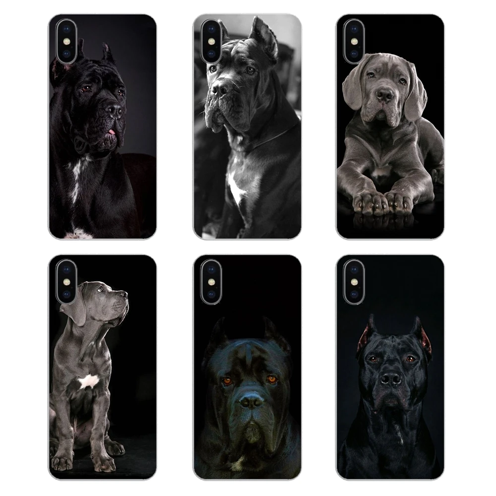 For Xiaomi Redmi 4X S2 3S Note 3 4 5 6 6A Por Pocophone F1 Mi Silicone Phone Skin Case Italian dogs Cane Corso italian mastiff |