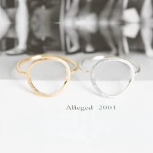 SMJEL серебряные Простые матовые круг кармы кольца для женщин Трендовое круглое кольцо Anel вечерние обручальные ювелирные изделия бижутерия R027