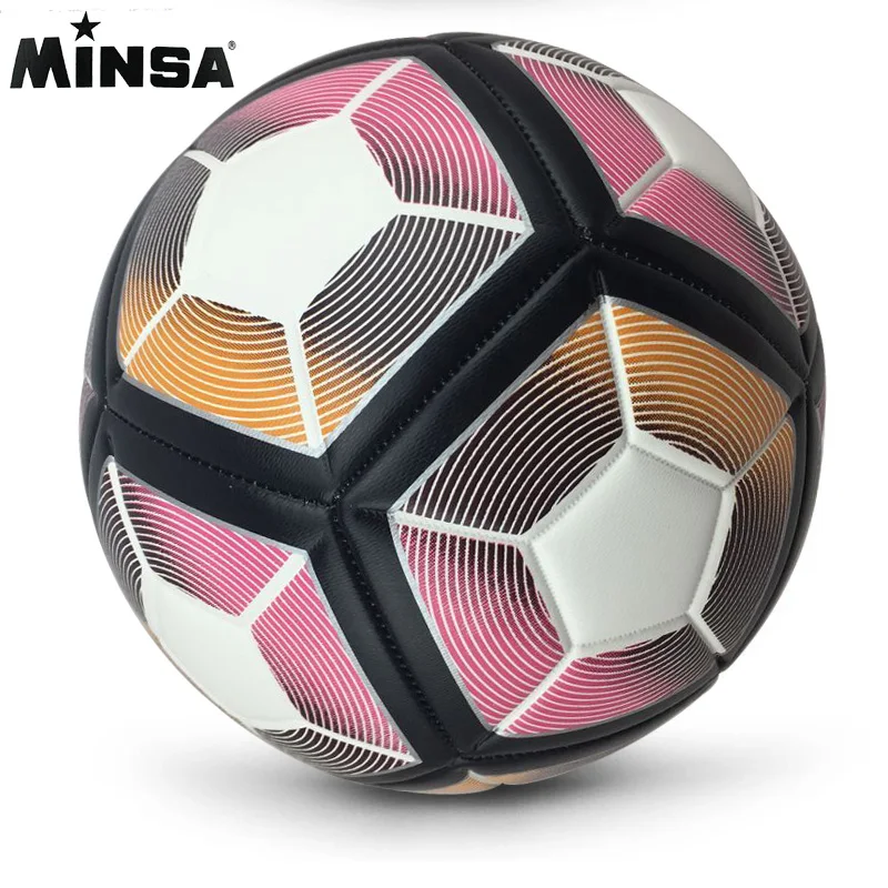New Brand MINSA High Quality A++ Standard Soccer Ball PU Soccer Ball  Training Balls foot ball 2017 Official Size 5 voetbal|pu soccer  ball|quality soccer ballsoccer ball - AliExpress