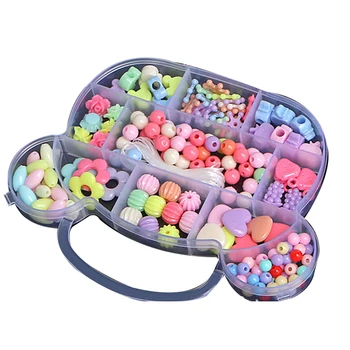 

Children Beaded Toys DIY Bead Girl Baby Puzzle Hand Wear Beads Amblyopia Hyperopia Training Beads Toy