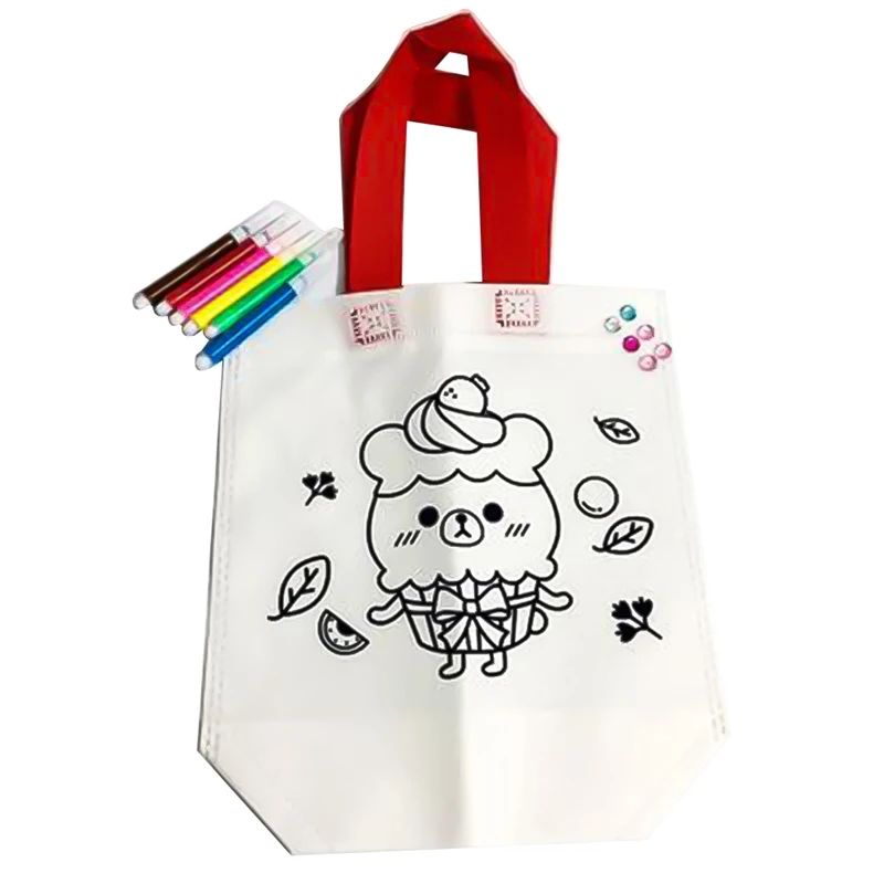 

1pcs DIY Craft Kits Kids Coloring Bags Children Creative Drawing Set for Beginners Baby Learn Education Toys Painting random