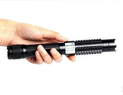 US $63.75 Most Powerful Burning Laser Torch 450nm 500000m Focusable blue laser pointer burn paper free shipping