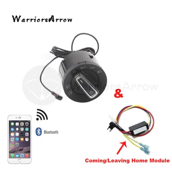 

WarriorsArrow AUTO Headlight Switch & Coming Leaving Home Sensor Module Set For VW Golf Jetta 5 6 Tiguan Touran Passat Scirocco