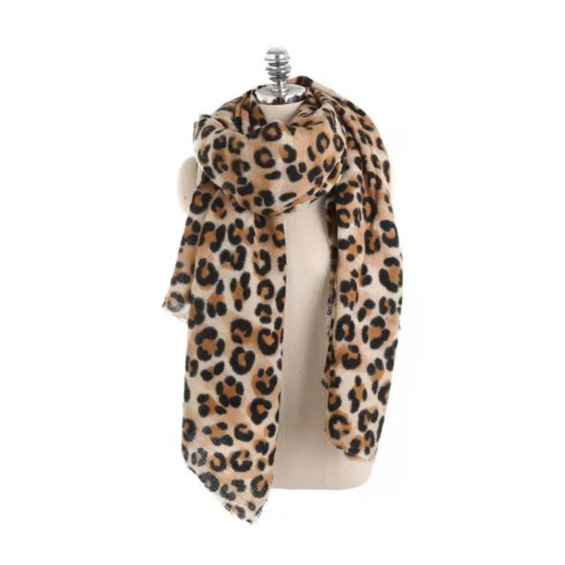 VISROVER шарф с леопардовым принтом, роскошные брендовые Длинные теплые пашмины шарфы для женщин, шаль для женщин, Трендовое зимнее одеяло, шрамы - Цвет: A
