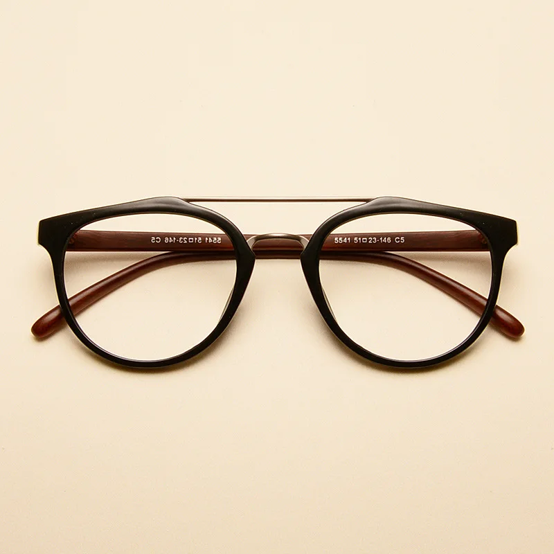 Cubojue черепаха TR90 очки оправа для мужчин и женщин двойной мост очки мужские модные винтажные очки по рецепту