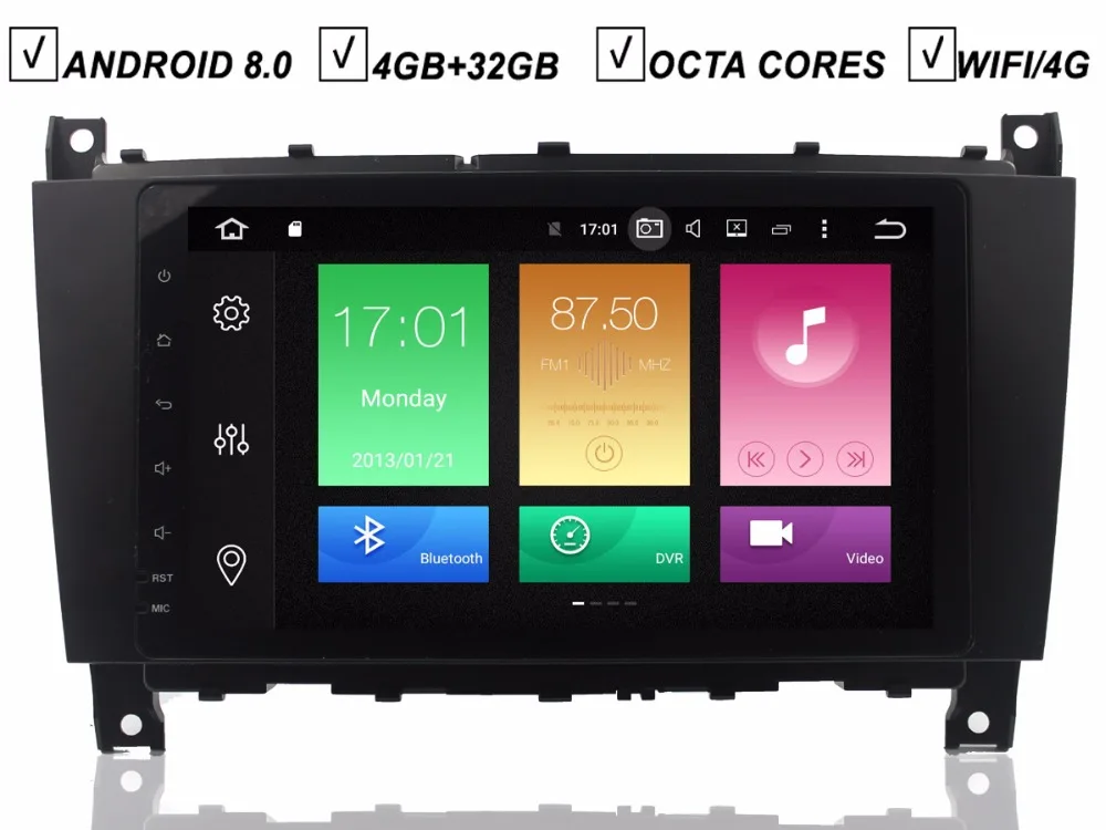 8 IPS Android 0 автомобильный навигатор DVD GPS плеер Авто Стерео для Mercedes Benz W203 W209 Octa Core 4G