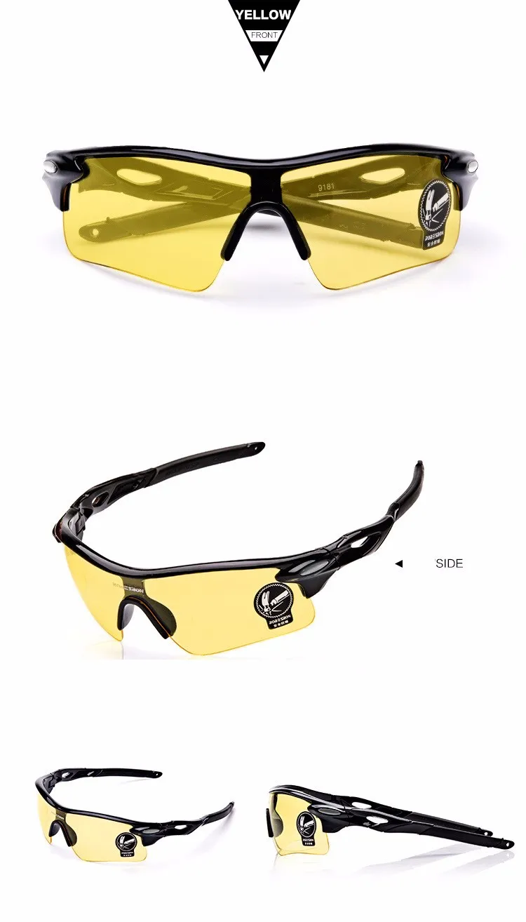 Очки для велоспорта, поляризационные, ультрафиолетовая защита, UV400, ультралегкие, для езды на велосипеде, велосипедные солнцезащитные очки для мужчин и женщин, синий, желтый