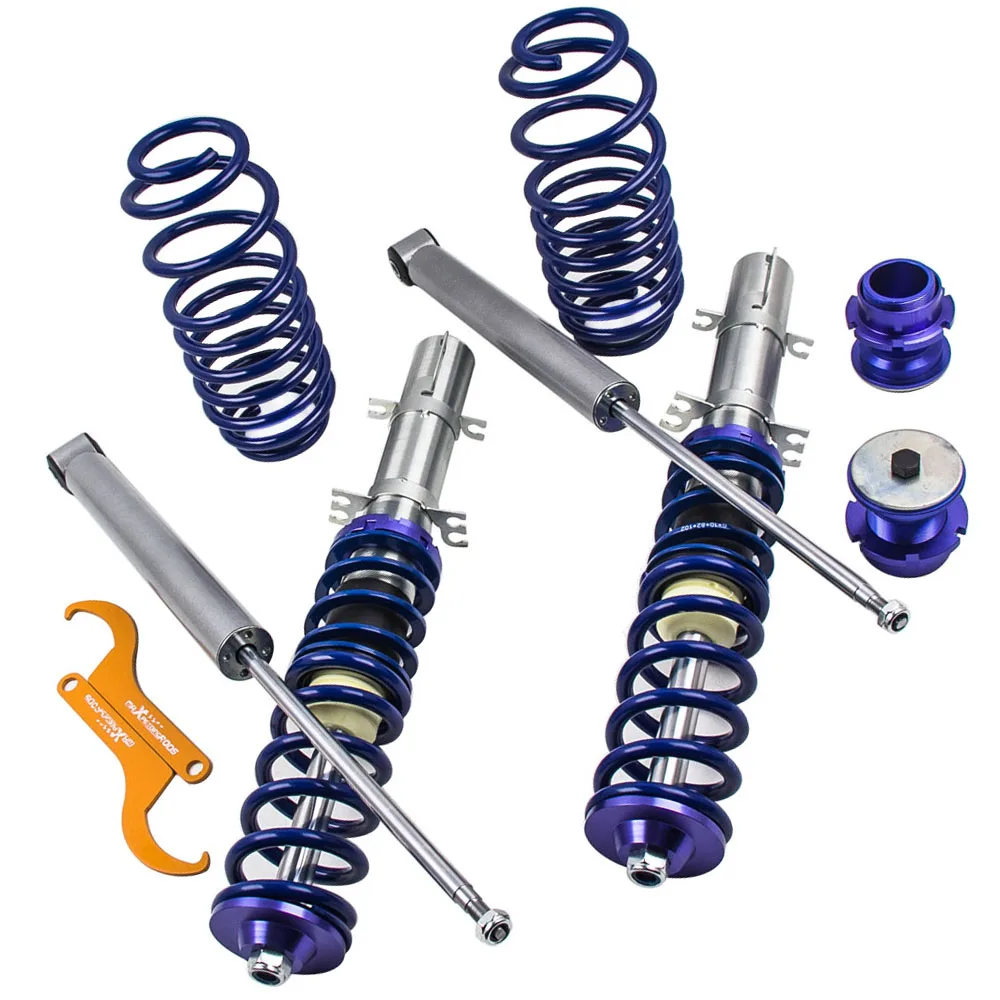 Street Coilover Kit For Vw Mk4 Golf / Gti / Jetta / New Beetle Blue