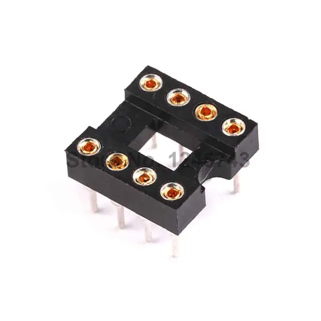 20PCS 8Pin DIP IC Sockets Adaptor Solder Type 8 Pin Round Holein