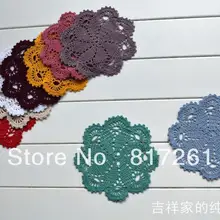 6pic/Лот 20 см круглая хлопковая Кружевная салфетка-подставка модный коврик для стола реквизит для фотографий украшения цветов