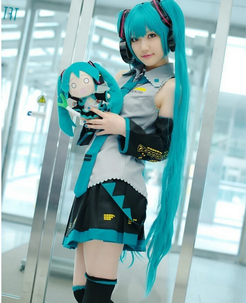 Full Set Vocaloid Cosplay Hatsune Miku Cosplay Kostüm outfits Anime Full Set Vocaloid Cosplay Hatsune Miku Cosplay Kostüm outfits Anime