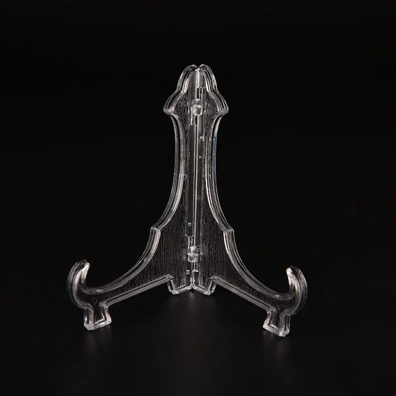 

10 inches Clear Transparent Display Easel Stand Plate Bowl Picture Frame Photo Pedestal Holder
