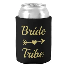 Невеста племя золотой блеск невесты может охладитель Пользовательские Уникальный невеста душ подарок пиво охладители напитков изолятор для свадьбы
