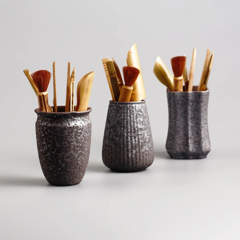 Japanese Style Ceramic Bamboo Tea Accessories Vintage Tea Ceremony